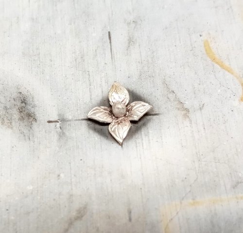 Judy Larson's Small Embellished Classic Cross - , Metalwork, Dapping, Dapping Jewelry, Tumbling, Tumble, Tumbling Jewelry, Butane Torch, Soldering, Solder, use torch